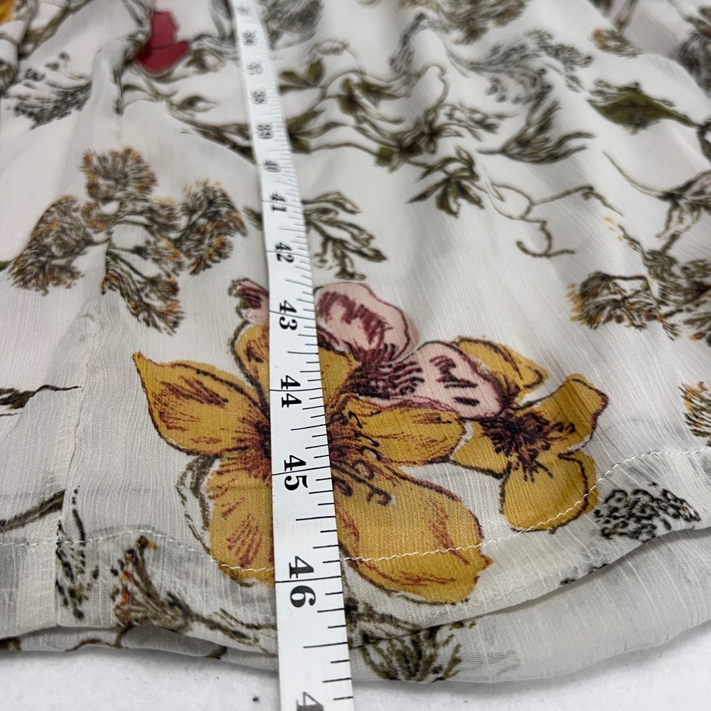 Altar'd State Maxi Dress Women Small White Floral Crochet Halter Boho DE1890-960 - Picture 8 of 9